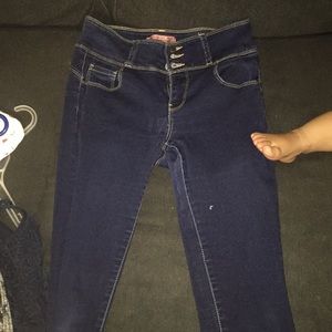 Dark blue skinny jeans